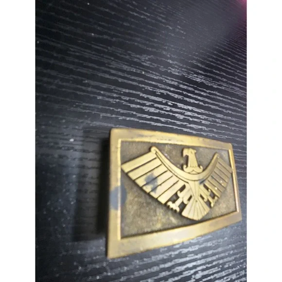 Vintage InStyle 1978 Brass Eagle Belt Buckle Made in USA No 1157 - Picture 2 of 7